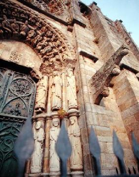 Door jambs on the west front of San Martin