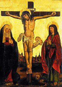 crucifixion du Christ (de l'église à Krosno)