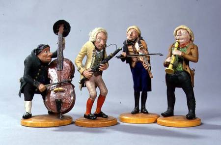 Caricature figurines of musiciansmade in Nuremberg à Anonyme