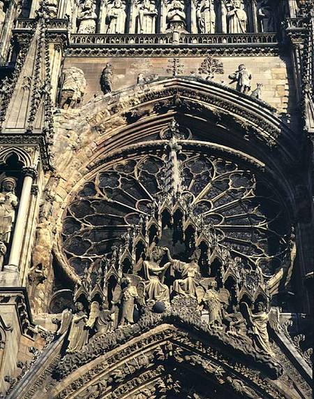 Coronation of the Virgin, west facade à Anonyme