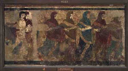Ritual Funeral Dance, decoration from Tomb no.11 from Via dei Cappuccini,Ruvo à Anonyme