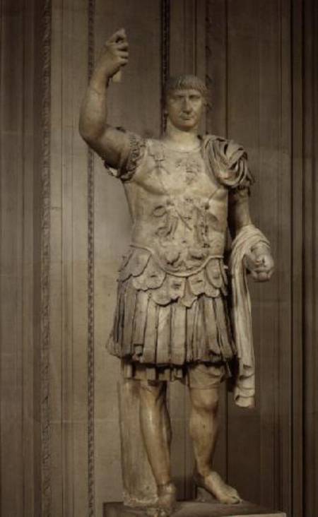 TrajanRoman marble statue à Anonyme