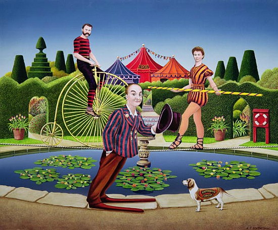 Circus Performers, 1979 (acrylic on board)  à Anthony  Southcombe