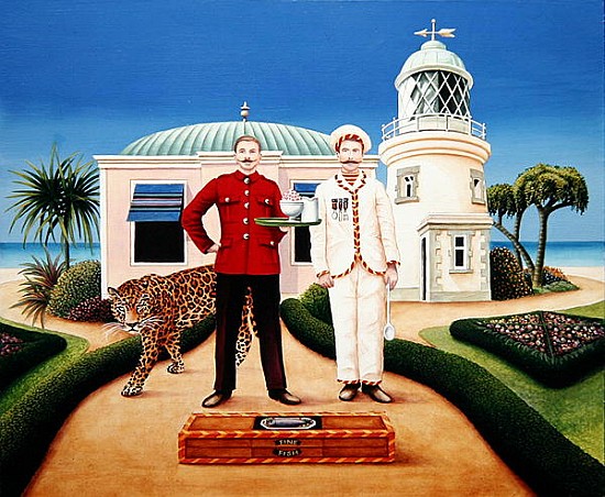 The Cook and Waiter, 1996 (acrylic on board)  à Anthony  Southcombe
