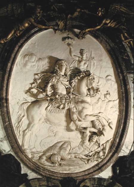 Equestrian portrait of Louis XIV (1638-1715) from the Salon de la Guerre à Antoine Coysevox