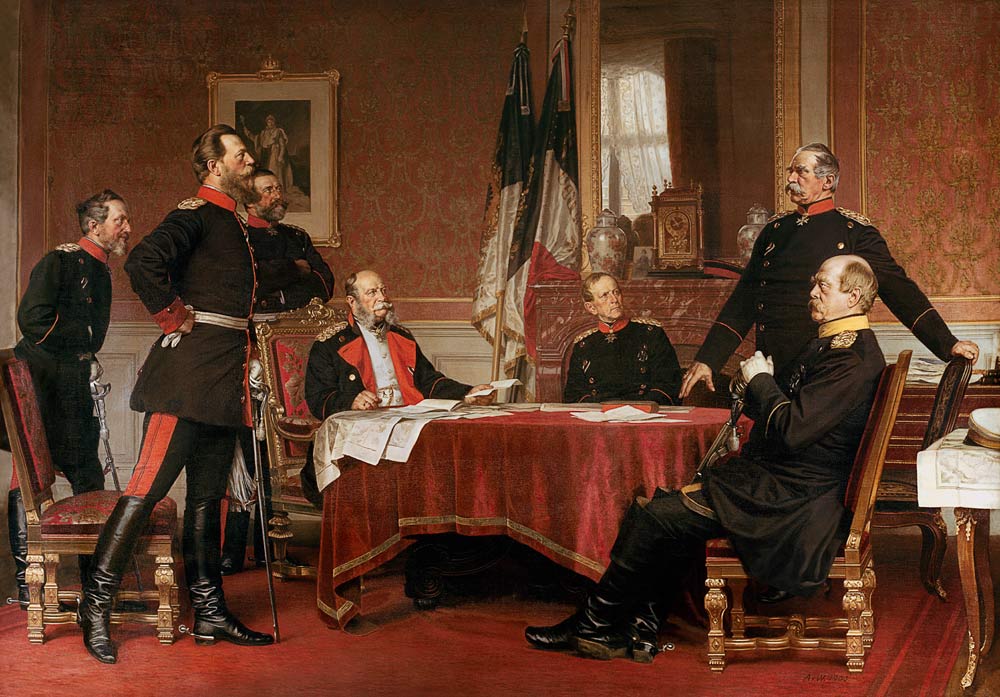 Discussion of a War Strategy in Versailles à Anton Alexander von Werner
