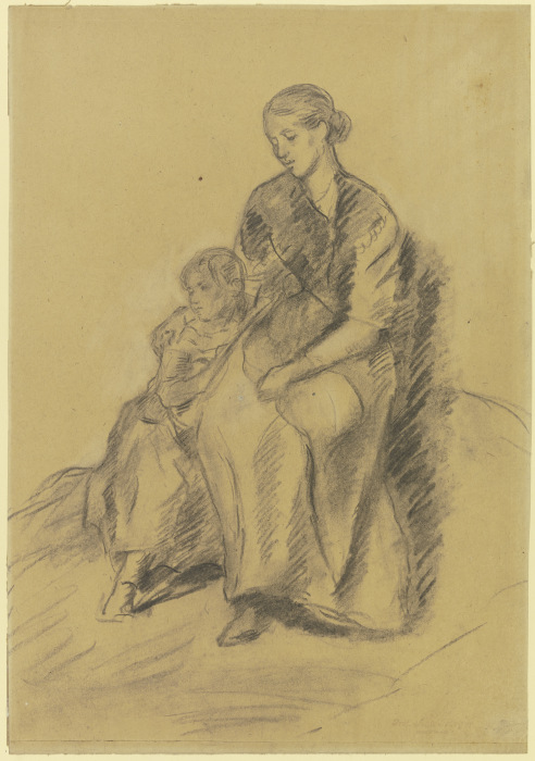 Mother with child à Anton Burger