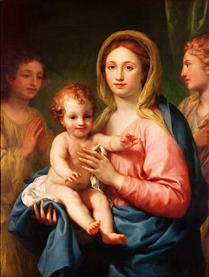 Madonna and Child with Two Angels, 1770-73 à Anton Raffael Mengs