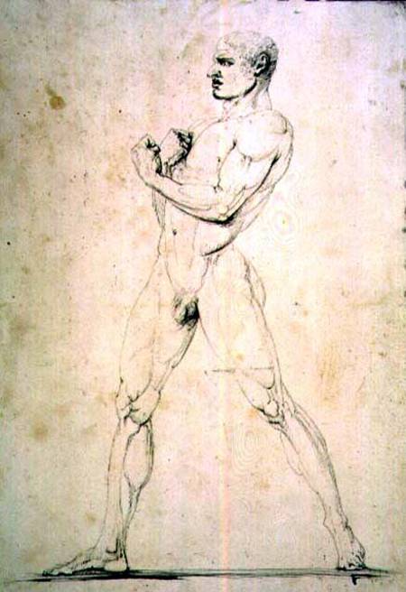 Male Nude, Damoxenos of Syracuse, from Pausanias's description of the Nemean Games in his "Itinary" à Antonio Canova