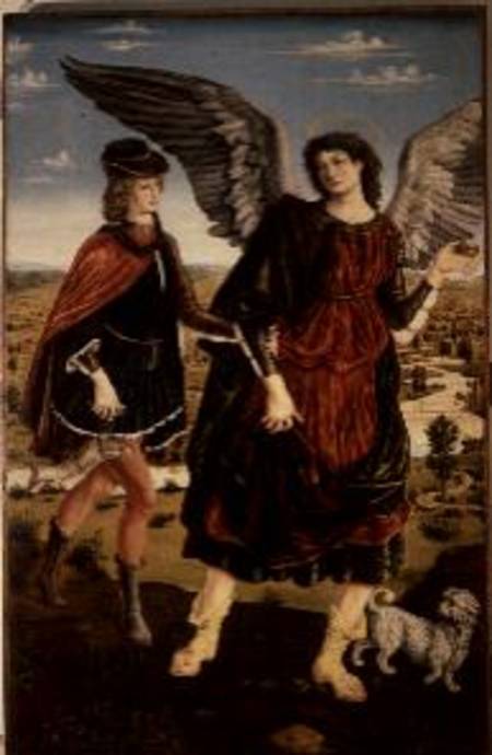 Tobias and the Archangel Raphael à Antonio Pollaiolo