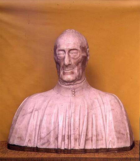 Marble bust of Giovanni Chellini à Antonio  Rossellino