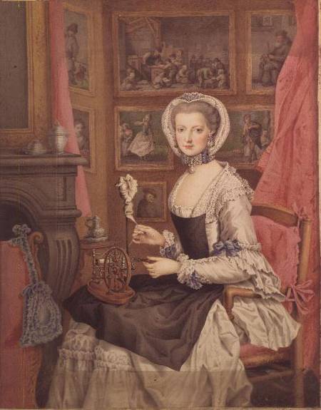 Self Portrait à Archduchess of Austria Maria Christine