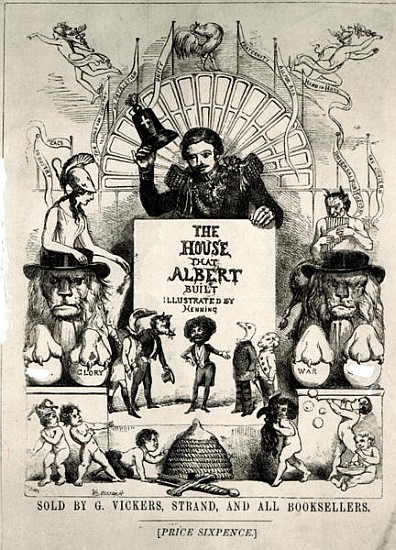 Titlepage from ''The House that Albert Built'',1880 (b/w photo à Archibald Henning