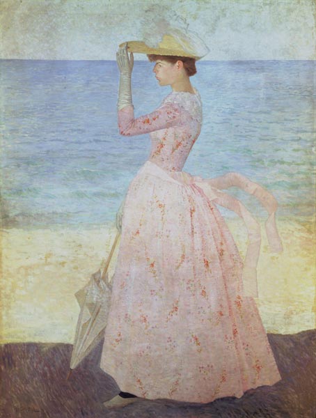 Woman with parasol. - Aristide Maillol
