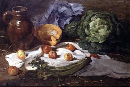 Still Life with Cabbages à Armand-Desire Gautier