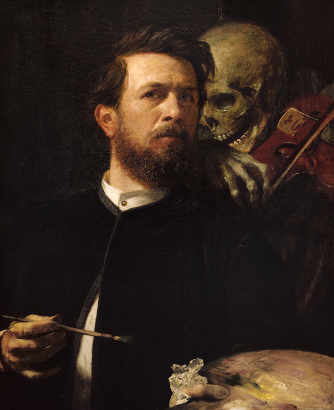 Autoportrait avec la mort au violon à Arnold Böcklin