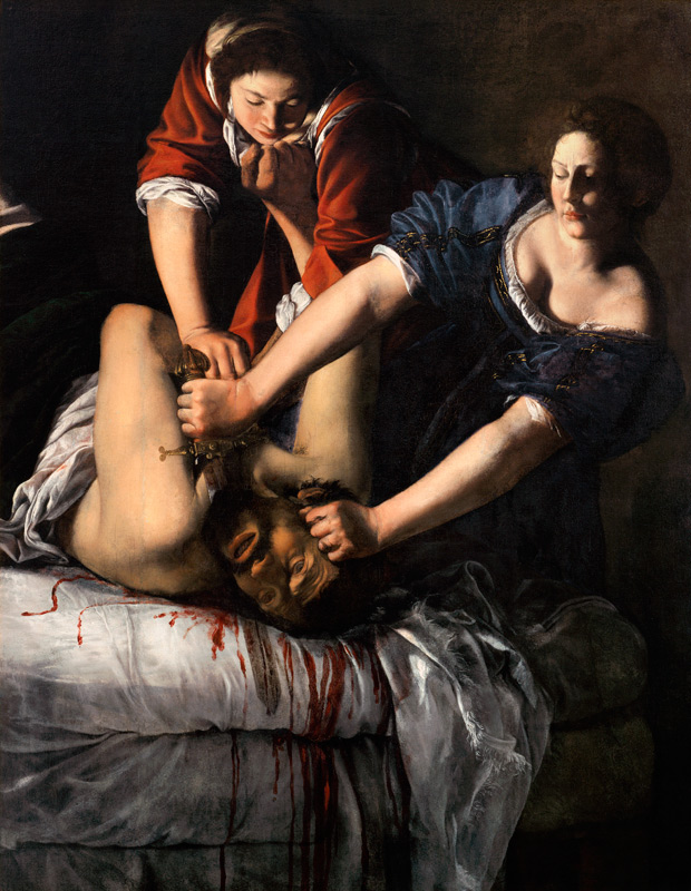 Judith and Holofernes (panel) à Artemisia Gentileschi