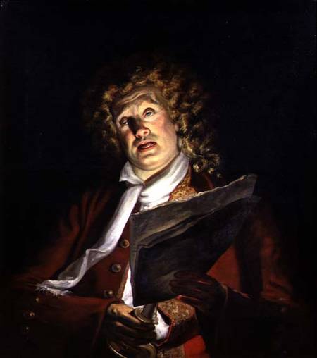 Portrait of an Actor, Charles Dibdin (1745-1814) à Arthur William Devis