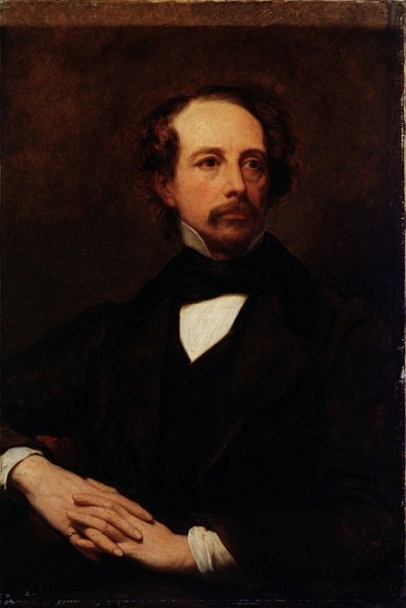 Portrait of Charles Dickens (1812-1870) 1855 à Ary Scheffer