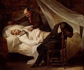 Le décès de Géricault du 26 janvier 1824. à Ary Scheffer