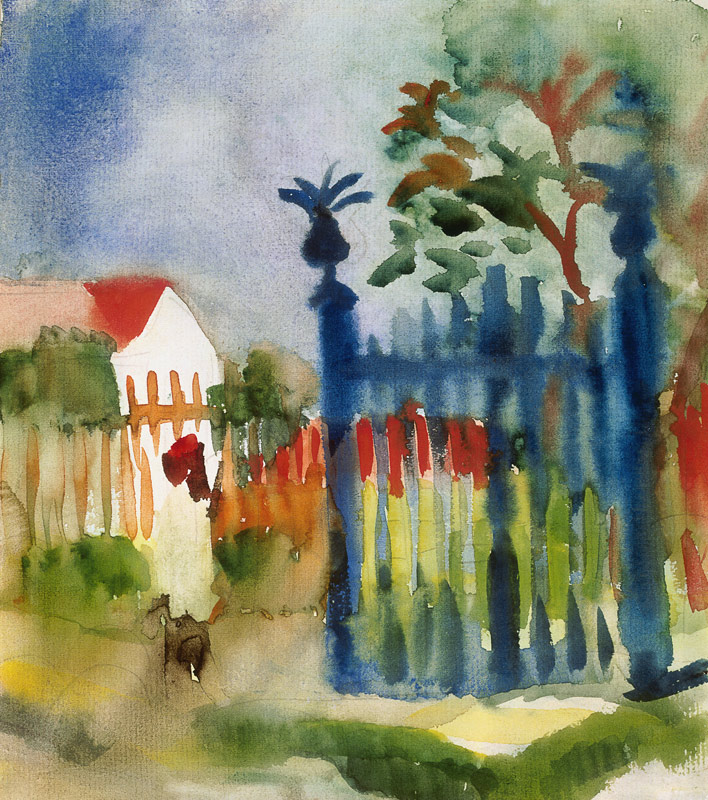 barrière de jardin à August Macke