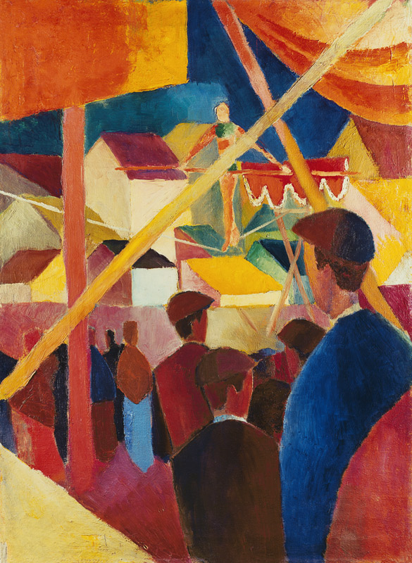 L'équilibriste à August Macke