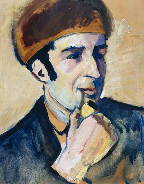 portrait de Franz Marc à August Macke