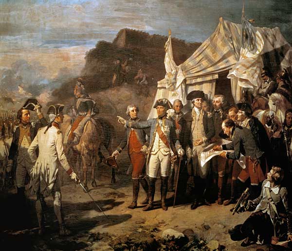 La chute de Yorktown, 17 Octobre 1781 à Auguste Couder