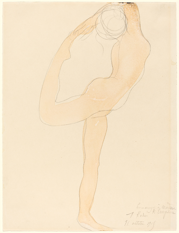 Silhouette dansante à Auguste Rodin