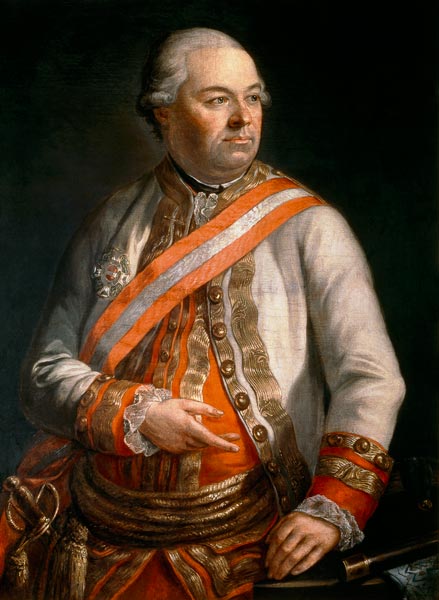 Count Andreas Hadik von Futak (1710-90) Commander of the Austrian Army in the campaign against Turke à Ecole autrichienne