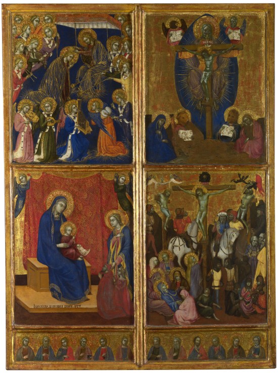 The Coronation of the Virgin. The Trinity. The Virgin and Child with Donors. The Crucifixion. The Tw à Barnaba da Modena