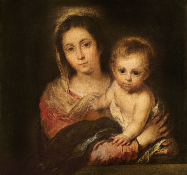 Murillo, Maria mit dem Kind à Bartolomé Esteban Perez Murillo