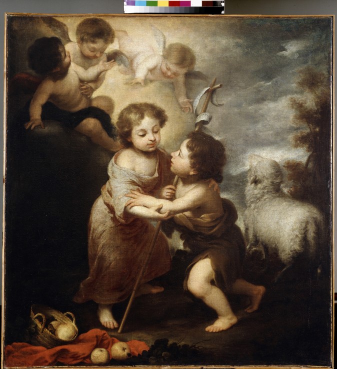Christ and John the Baptist as Children à Bartolomé Esteban Perez Murillo