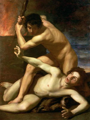 Cain murdering Abel, c.1610 à Bartolomeo Manfredi
