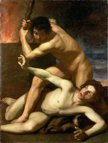 Cain murdering Abel à Bartolomeo Manfredi