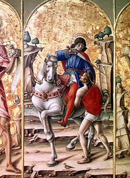The Charity of St. Martin, central panel from the Triptych of St. Martin à Bartolomeo Vivarini