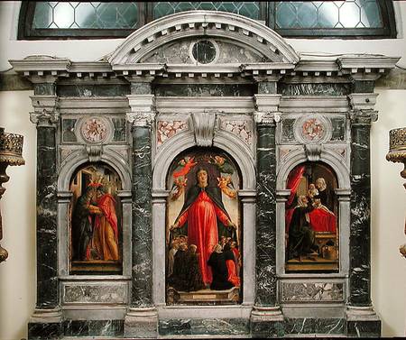 Triptych of the Virgin of Misericordia à Bartolomeo Vivarini