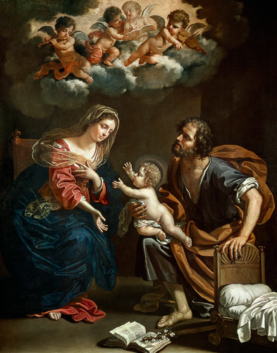 The Holy Family à Benedetto le Jeune Gennari