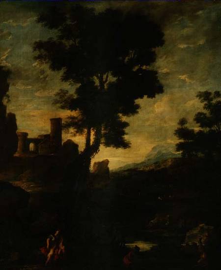 Landscape with Leto and the peasants transformed into frogs à Benito-Manuel de Aguero