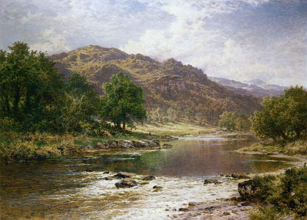 The River Llugwy, Bettws-y-coed à Benjamin Williams Leader