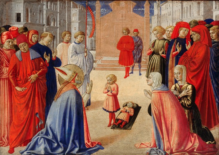Saint Zenobius raises a boy from the dead à Benozzo Gozzoli