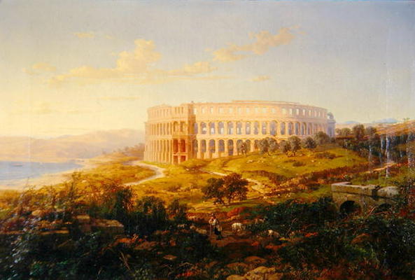 The Arena in Pola (oil on canvas) à Bernard Friedler