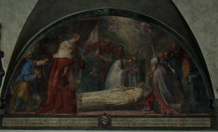The Death of St. Antoninus, lunette à Bernardino Barbatelli Poccetti