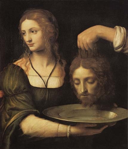 Salome reçoit la tête Jean Baptiste. à Bernardino Luini