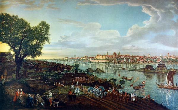View of Warsaw à Bernardo Bellotto