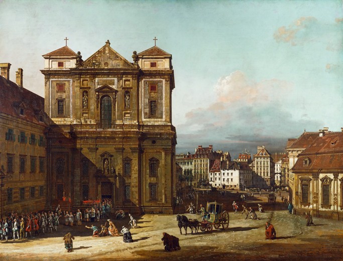 The Freyung iin Vienna, from the Northwest à Bernardo Bellotto