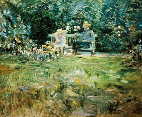 The Lesson in the Garden à Berthe Morisot
