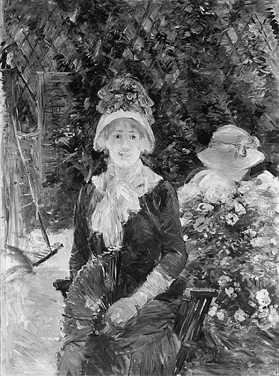 Young Woman in a Garden à Berthe Morisot