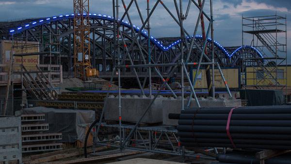 Blueport Elbbruecke Baustelle (Hamburg)