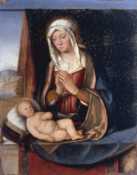 Marie adorant l''Enfant / Boccaccino